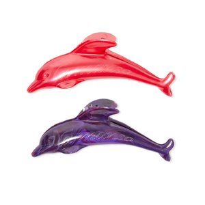 La Manso Dolphin Flipper Hair Clip in RED Sold out RARE